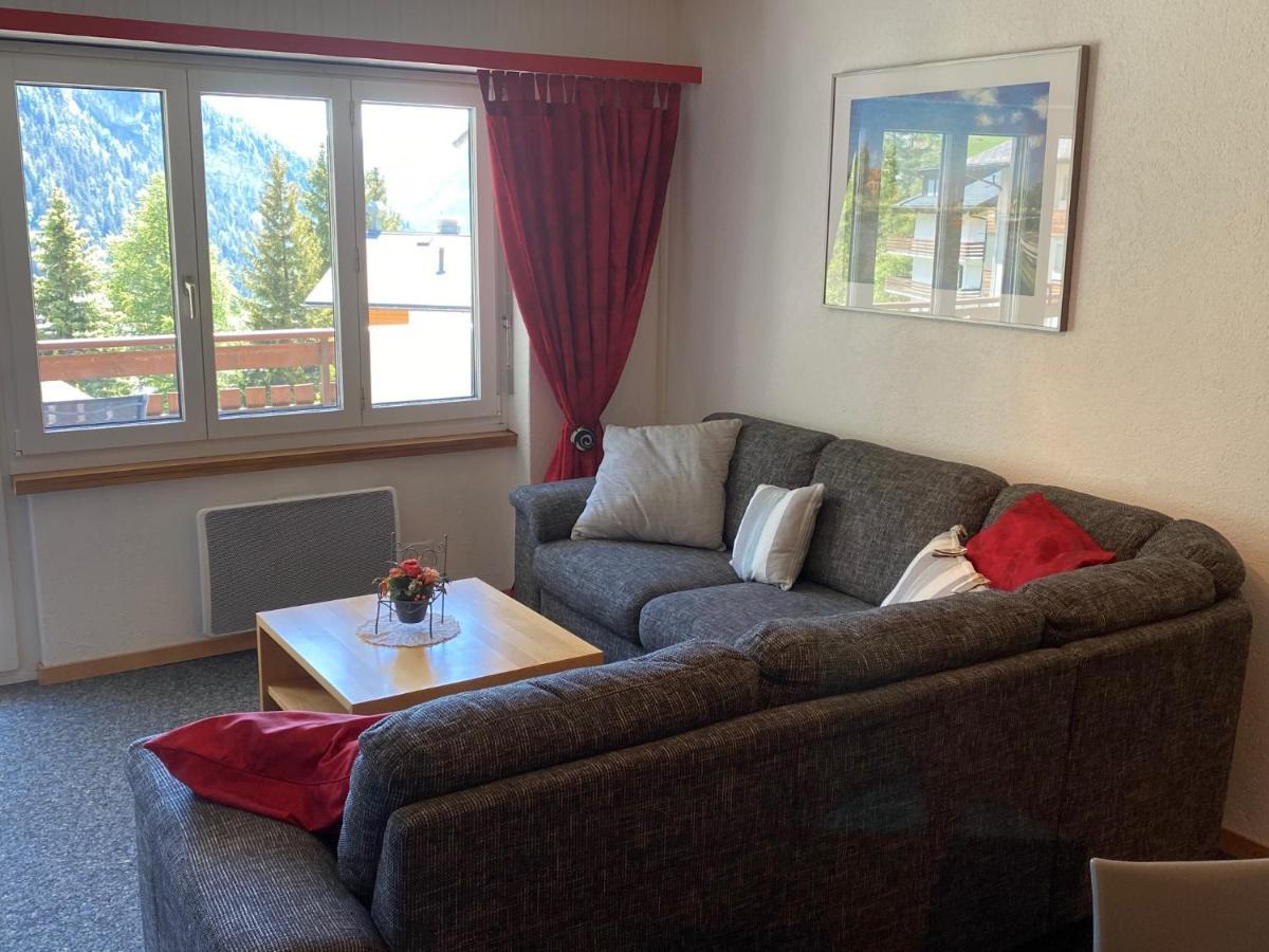 2,5 Pces Accueillant Comme A La Maison Leukerbad Buitenkant foto