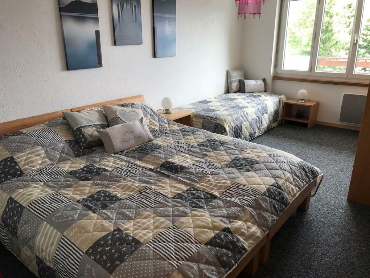 2,5 Pces Accueillant Comme A La Maison Leukerbad Buitenkant foto
